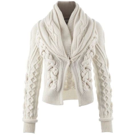 givenchy ecru shawl cardigan|givenchy knitwear women.